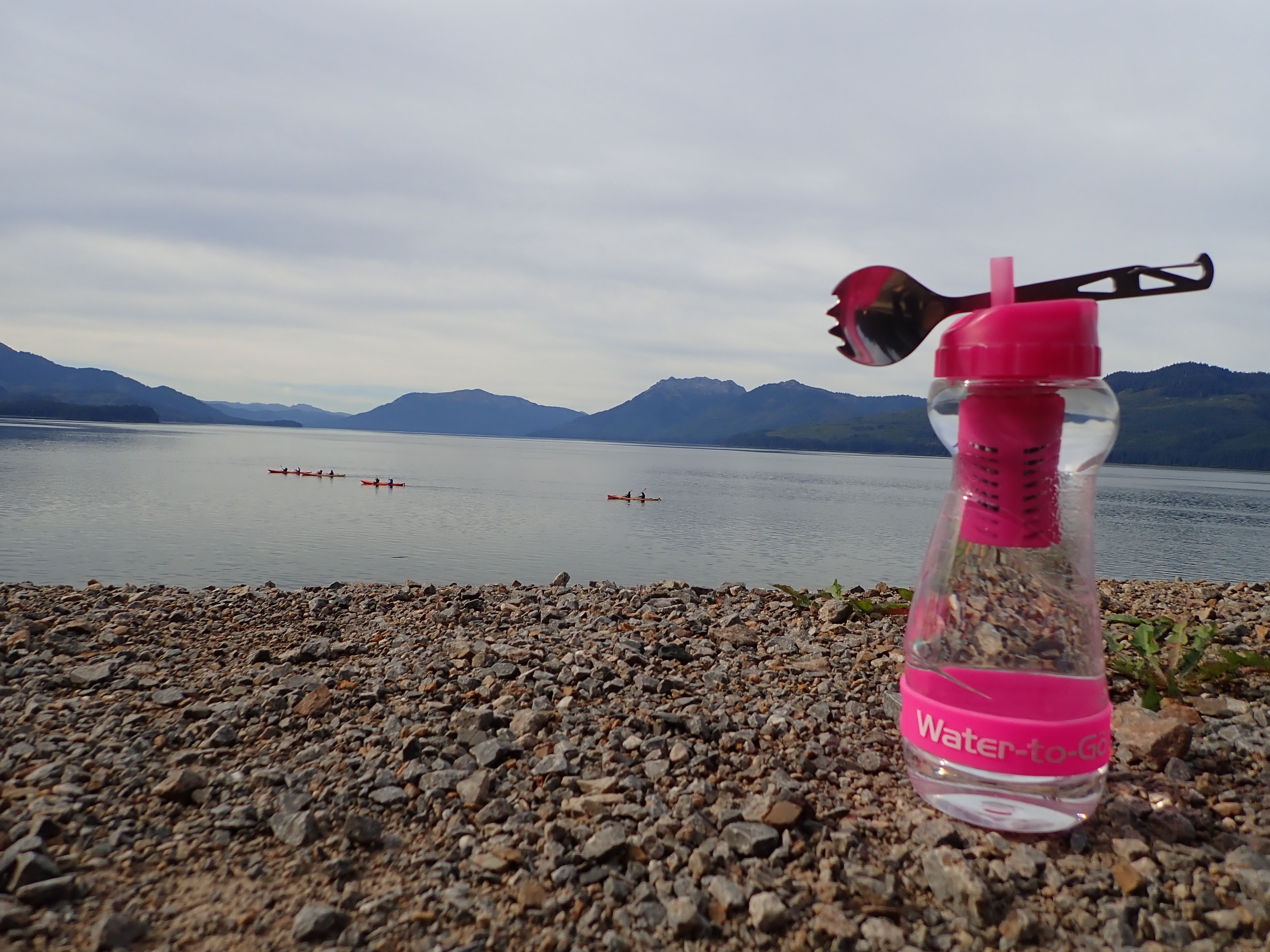 Water-to-Go bouteille avec filtre et spork